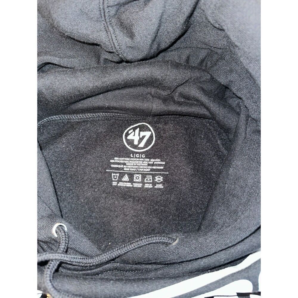 San Antonio Spurs Hoodie Black Size L NBA Pullover Sweatshirt 26.5" - Picture 5 of 6
